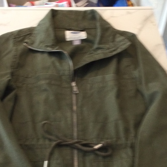 Old Navy olive green canvas barn jacket, size XS. - Picture 3 of 6